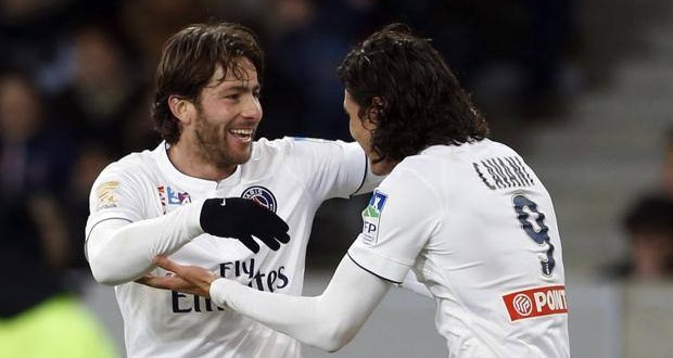 PSG Maxwell e Cavani