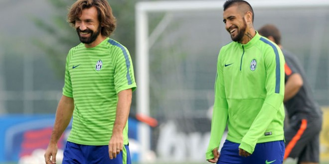 Vidal Pirlo allenamento Juventus