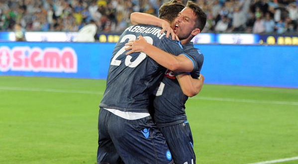 Mertens e Gabbiadini Napoli-Cesena