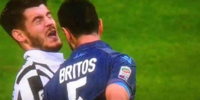 Squalificati Serie A: testata Britos costa 3 turni