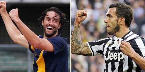 Verona-Juventus: Tevez contro Toni