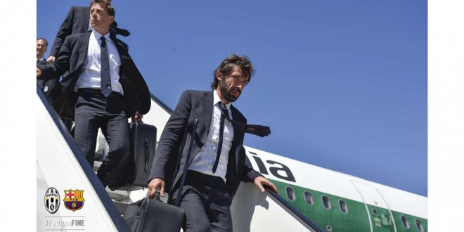 Juventus arrivo a Berlino