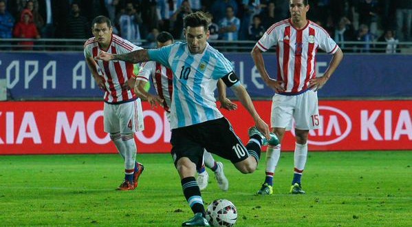 Messi in Argentina-Paraguay