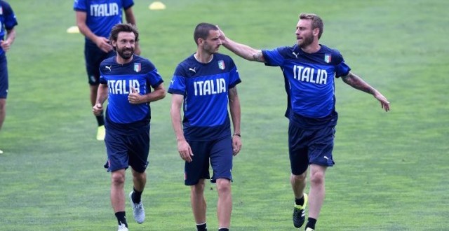 Pirlo Bonucci e De Rossi in Nazionale
