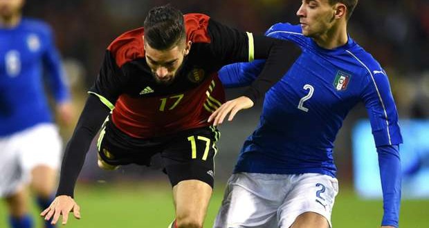 Carrasco-De Sciglio Belgio-Italia