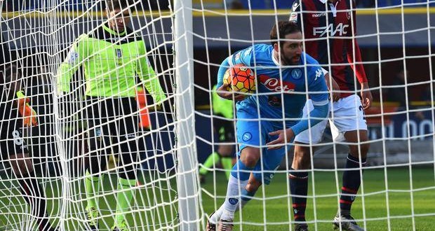 Higuain Bologna-Napoli Serie A, foto Afp