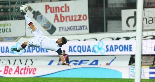 Tello Lanciano-Cagliari Serie B, foto Lapresse