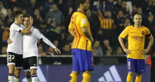 Valencia-Barcellona Liga, foto Afp