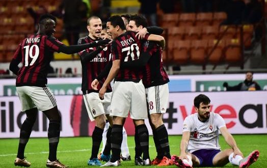 Bacca Honda Antonelli Niang Milan-Fiorentina