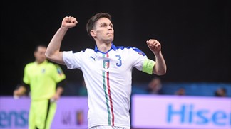 Gabriel Lima capitano Italia calcio a 5 Euro Futsal 2016