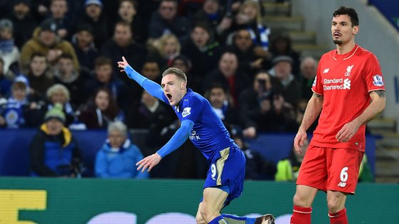 Jamie Vardy Leicester-Liverpool Premier League