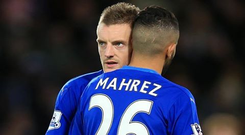 Mahrez-Vardy Leicester Premier League