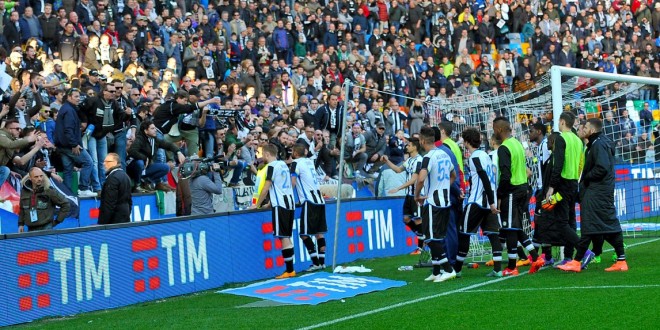 Udinese Serie A contestata dagli ultras