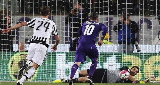 Buffon rigore parato Fiorentina-Juventus Serie A