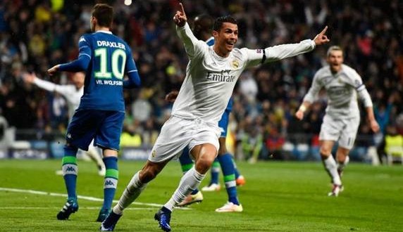 Cristiano Ronaldo Real-Wolfsburg Champions League