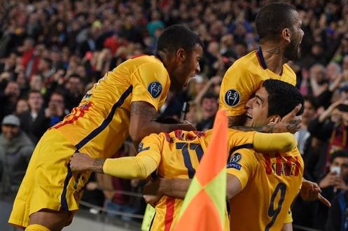 Suarez Barcellona-Atletico Champions League