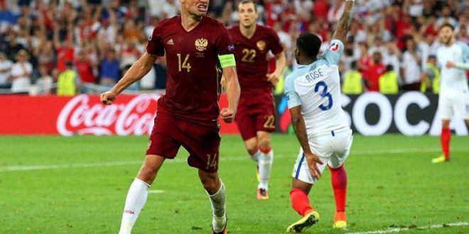 Berezutski Inghilterra-Russia Euro 2016