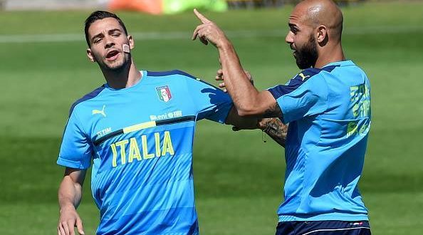 De Sciglio-Zaza allenamento Nazionale Euro 2016