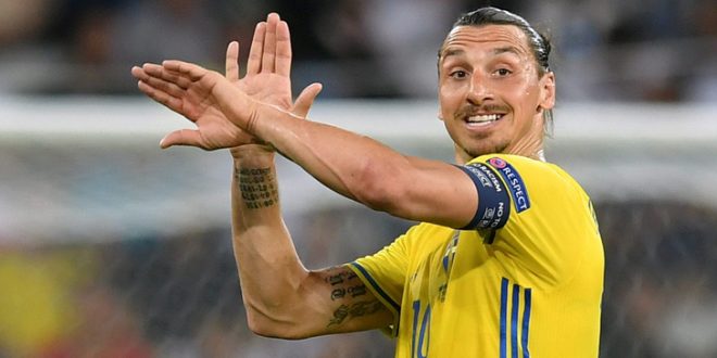 Ibrahimovic Svezia-Belgio Euro 2016