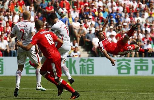 Shaqiri Polonia-Svizzera Euro 2016