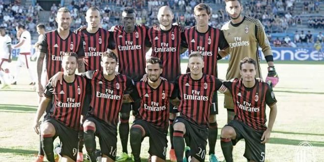 Milan Serie A 2016-2017, foto Facebook a.c. Milan