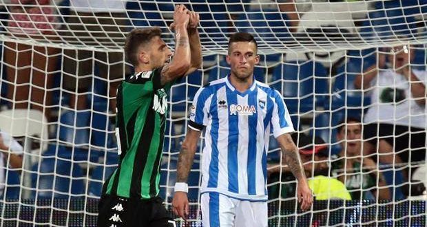 Berardi Sassuolo-Pescara Serie A, foto Ansa