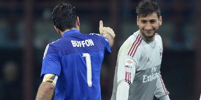 Gigi Buffon e Gigio Donnarumma