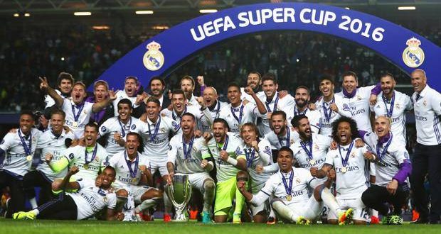 Real Madrid vincitore Supercoppa Europea 2016, foto Getty