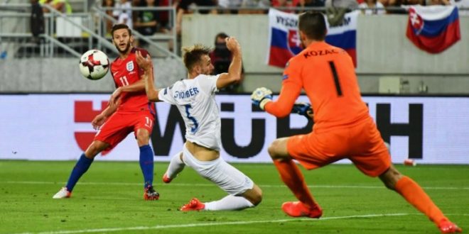 Lallana Slovacchia-Inghilterra, Qual. Mondiali 2018