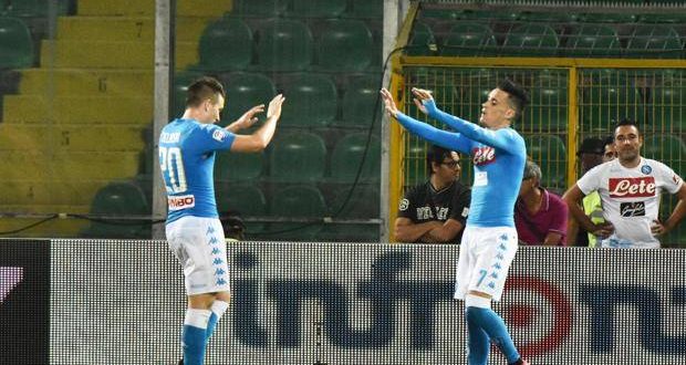 Zielinski-Callejon Napoli, foto Ansa