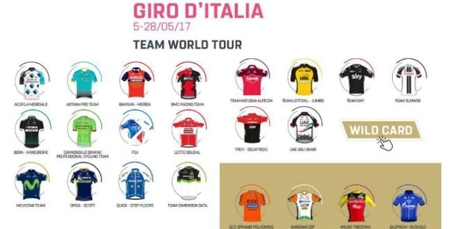 squadre giro 100_3 giro d'italia 2017
