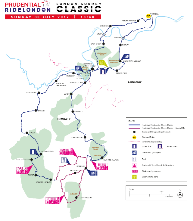 ridelondon planimetria 2017