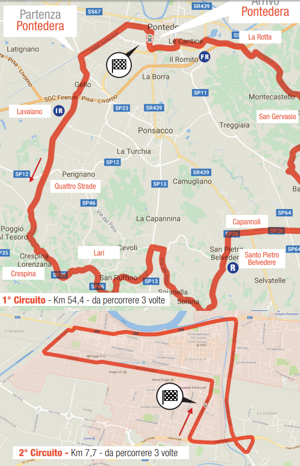 toscana 2017 planimetria tappa 1