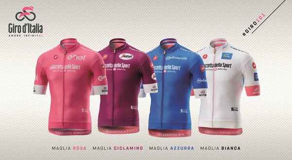 maglie giro d'italia 2018