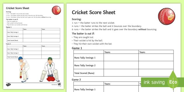 Cricket: Come Leggere il Punteggio e Capire il Gioco